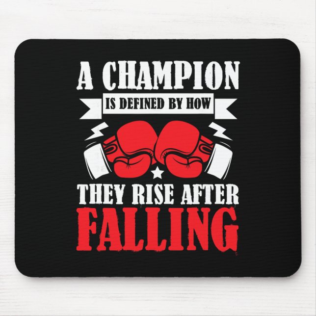 Mousepad Luvas de Boxe G de Kickboxing de Boxe Shadow Boxin (Frente)