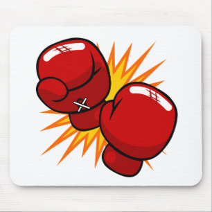 Mousepad Luvas de encaixotamento dos desenhos animados
