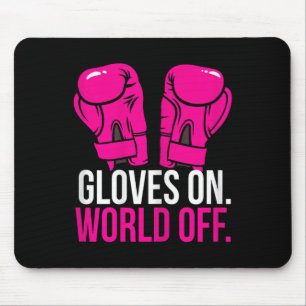 Mousepad Luvas de Treinamento de Kickboxing para Garotas Ki