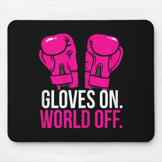 Mousepad Luvas de Treinamento de Kickboxing para Garotas Ki (Frente)