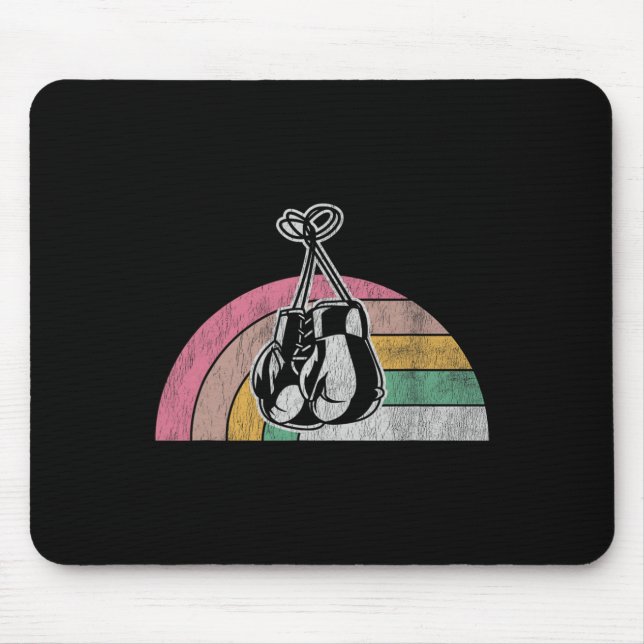 Mousepad Luvas Retro Boxing Rainbow Vibes (Frente)