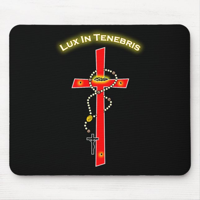 Mousepad Lux in Tenebris - Rosary Cuz Corona 01 (Frente)