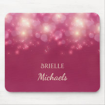 Luxe Dark Glamor Bokeh Sparkles Com Nome