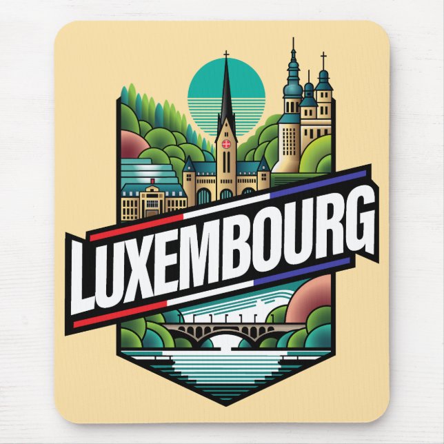 Mousepad Luxemburgo Europa (Frente)