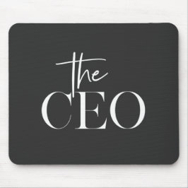 Mousepad Luxo CEO Moderno Minimalista Preto Escritório