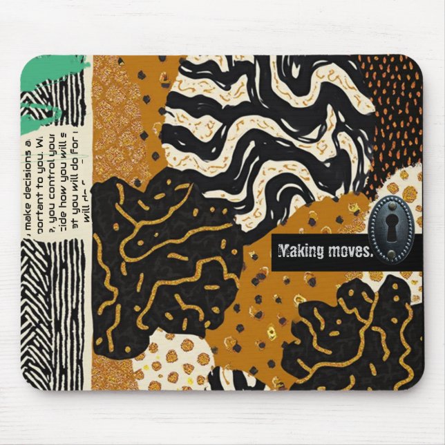 Mousepad Luxo Sofisticado Africano Asiático Caribenho (Frente)