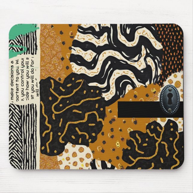 Mousepad Luxo Sofisticado Africano Asiático Caribenho (Frente)