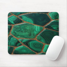 Luxury Emerald Malachite Green Marble Abstract