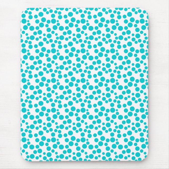Mousepad Luz azul com bolinhas  (Frente)