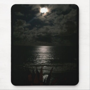 Mousepad Luz Da Lua Que Se Reflete No Oceano