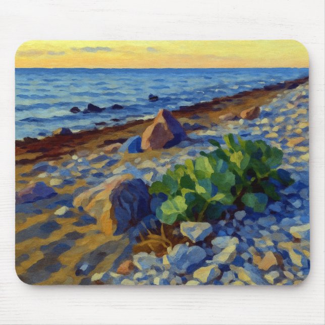Mousepad Luz da noite na costa de Vormsi (Frente)
