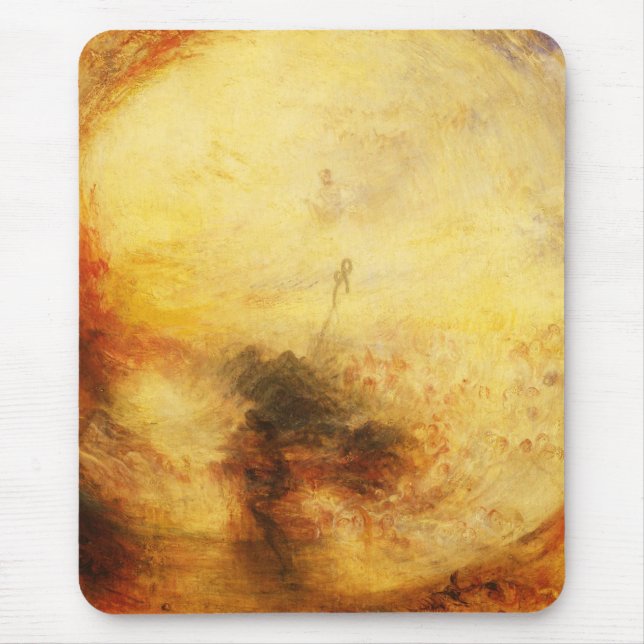 Mousepad Luz de JMW Turner e tapete do rato da cor (Frente)