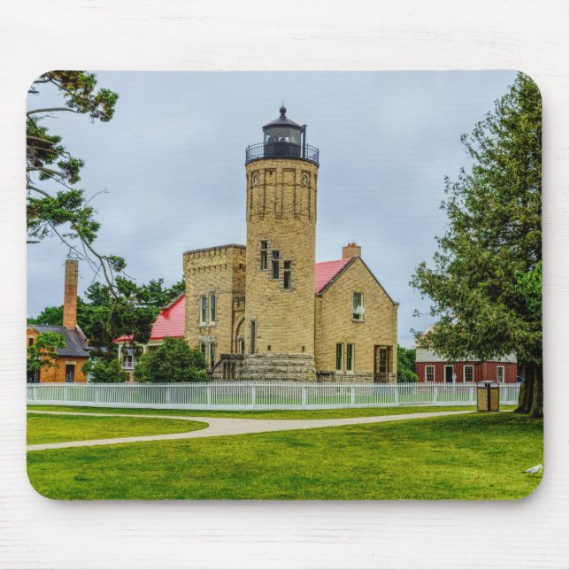 Mousepad Luz do ponto mackinac (Frente)