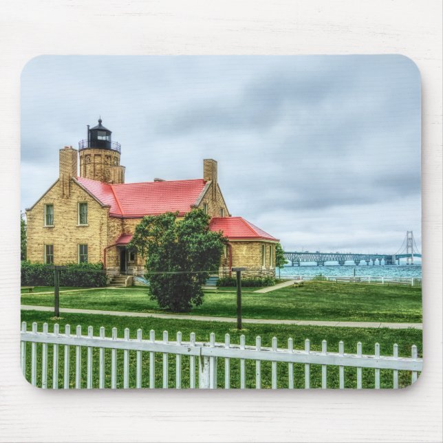 Mousepad Luz e ponte mackinac (Frente)