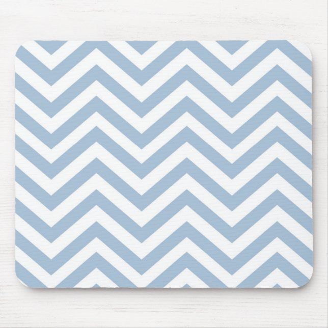 Mousepad Luz - Grunge azul Chevron Textured (Frente)