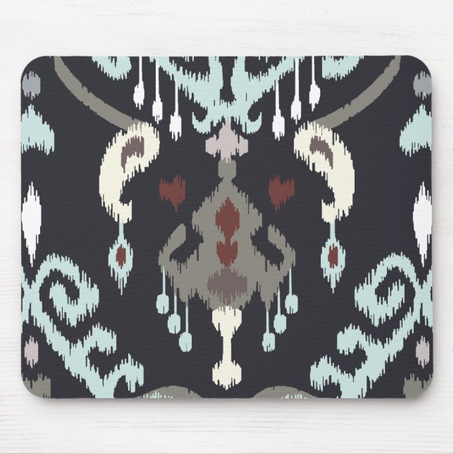 Mousepad Luz moderna chique - teste padrão tribal do ikat (Frente)