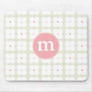 Mousepad Luz moderna - cor-de-rosa & bonito cinzento