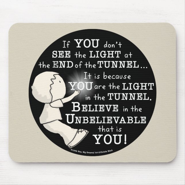 Mousepad Luz no túnel (Frente)