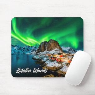 Mousepad Luz norte Sobre As Ilhas Lofoten, Noruega