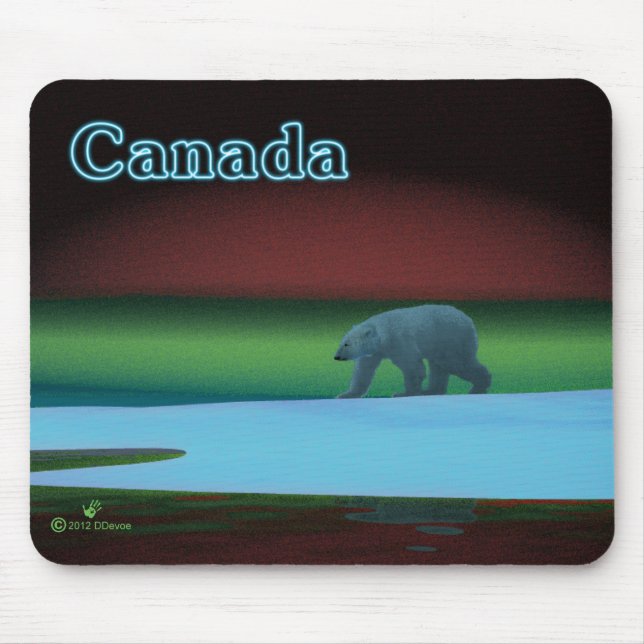 Mousepad Luz Polar Urso (Frente)