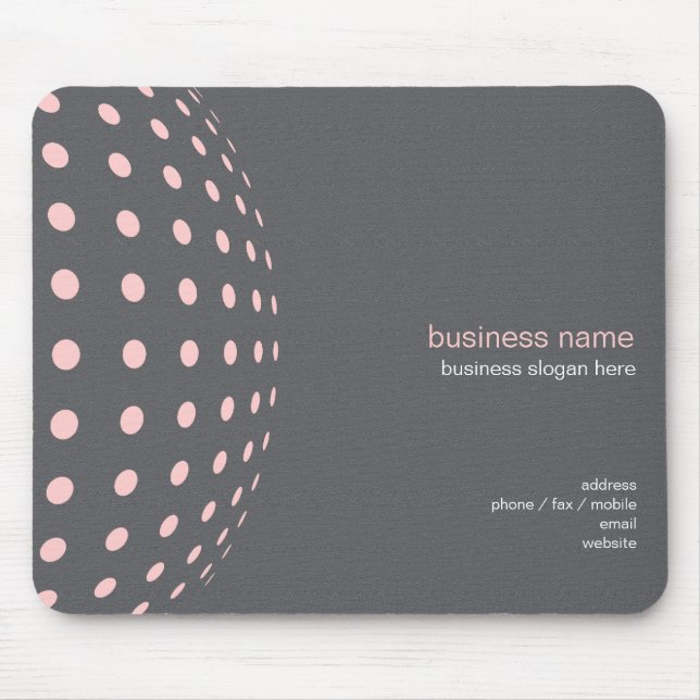 Mousepad Luz simples moderna elegante lisa - círculos (Frente)