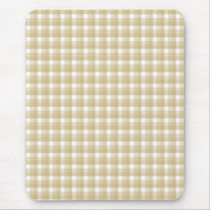 Mousepad Luz - teste padrão marrom da verificação. Guing