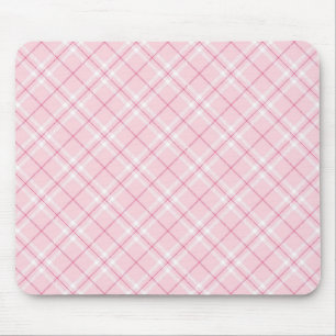 Mousepad Luz - xadrez cor-de-rosa
