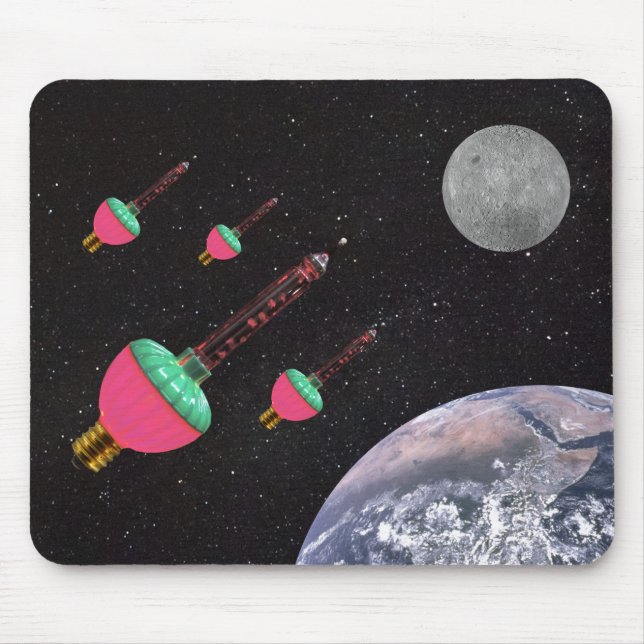 Mousepad Luzes de bolhas no espaço (Frente)