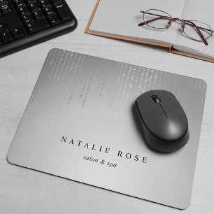 Mousepad Luzes de Cadeia de Chuva de Prata Personalizadas