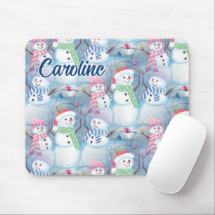 Mousepad Luzes de Cordas de Árvore de Natal Engraçado Perso