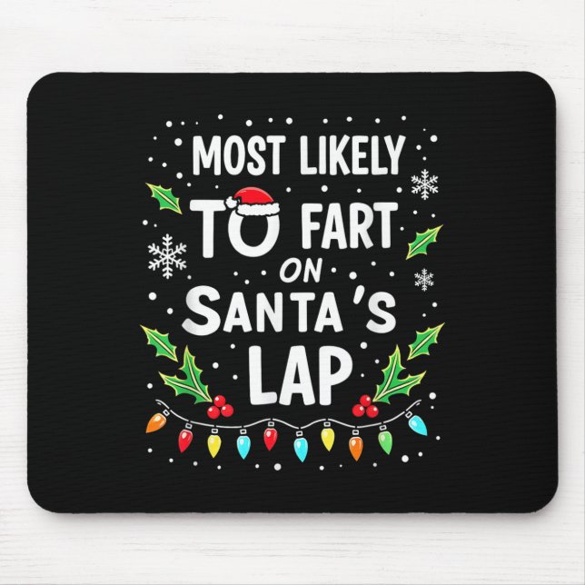 Mousepad Luzes De Natal Humor Mais Susceptíveis De Começar  (Frente)