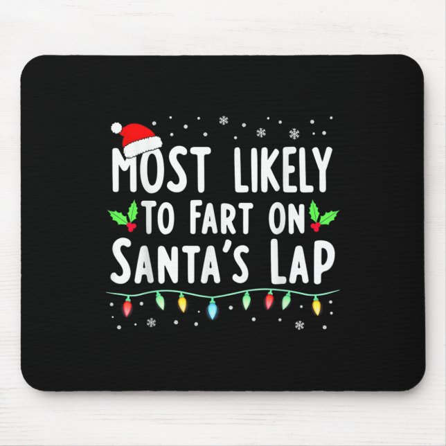 Mousepad Luzes De Natal Humor Mais Susceptíveis De Começar  (Frente)