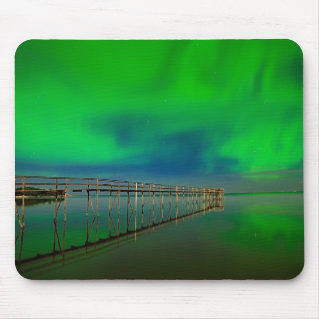 Mousepad Luzes do norte | Lago Winnipeg Canada, Manitoba (Frente)