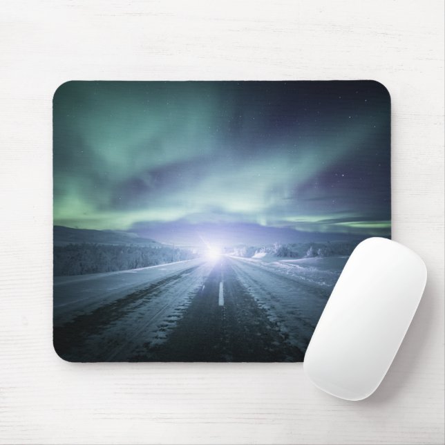 Mousepad Luzes do norte na Finlândia (Com mouse)