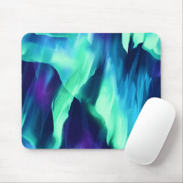Mousepad Luzes do Norte Verde Azul Roxo