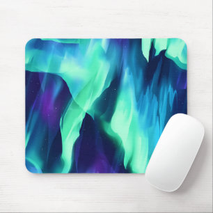 Mousepad Luzes do Norte Verde Azul Roxo