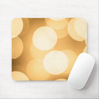 Mousepad Luzes Douradas Bokeh Estética Elegante Brilho Quen