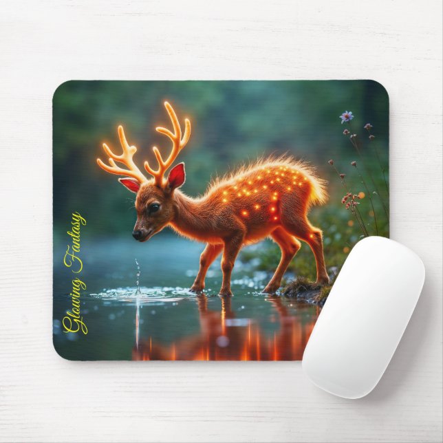 Mousepad Luzes mágicas de veados de Natal (Com mouse)