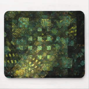 Mousepad Luzes no Bloco de Arte Abstrato da Cidade