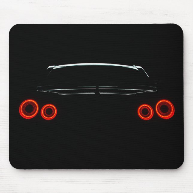 Mousepad Luzes traseiras de Nissan GT-R (Frente)