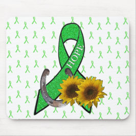 Mousepad Lyme Disease Hope Country and Western Ribbon