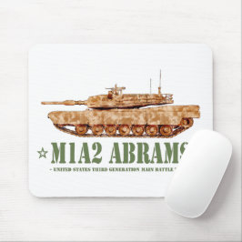 Mousepad M1A2 Abrams US MBT Tank Desert Storm Veteran