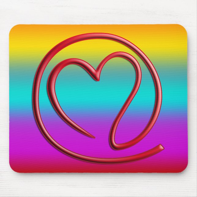 Mousepad m a i l 4 | linear colorida (Frente)