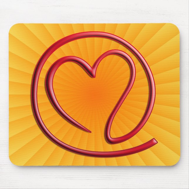 Mousepad m a i l 4 | radial amarelo (Frente)