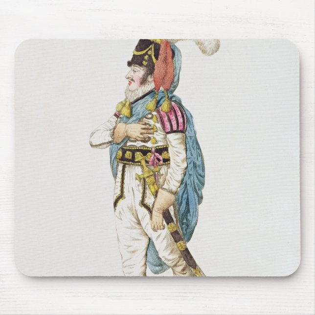 Mousepad M.John Braham o caráter de Orlando, 1802 (Frente)