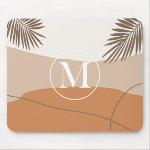 Mousepad M - Monograma inicial Metter M Design abstrato