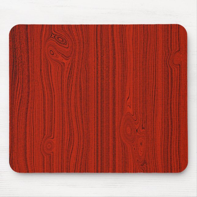 Mousepad Má Vermelha Simples Parece Grain Patterno (Frente)