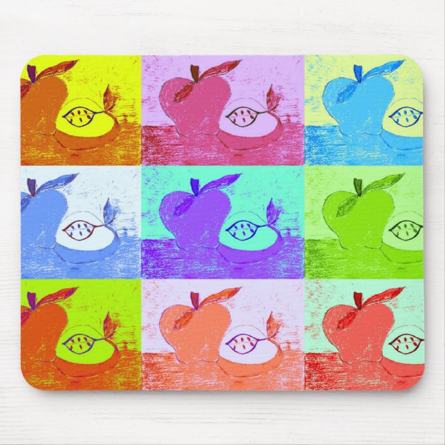 Mousepad Maçã Pop Art (Frente)