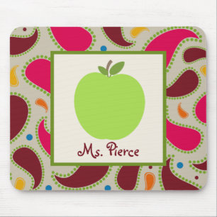 Mousepad Maçã Verde / Professora Paisley