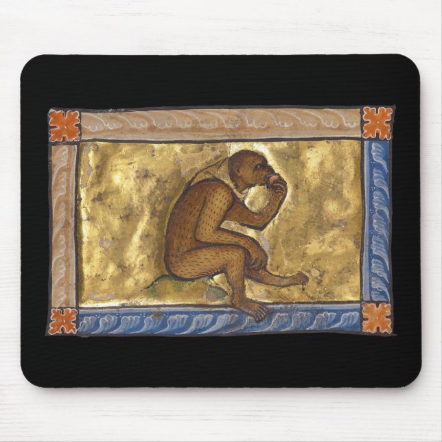 Mousepad Macaco Bestiário Medieval c. 1270 (Frente)